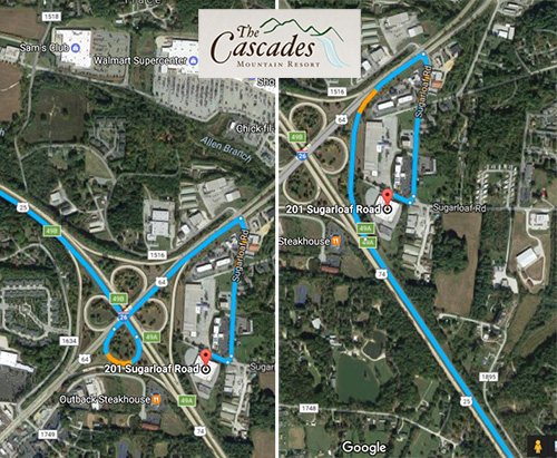 map to Cascades
